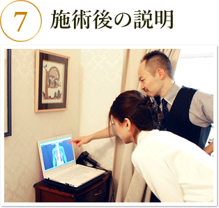 施術後の説明